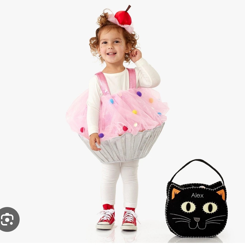Pottery Barn pink cupcake toddler costume